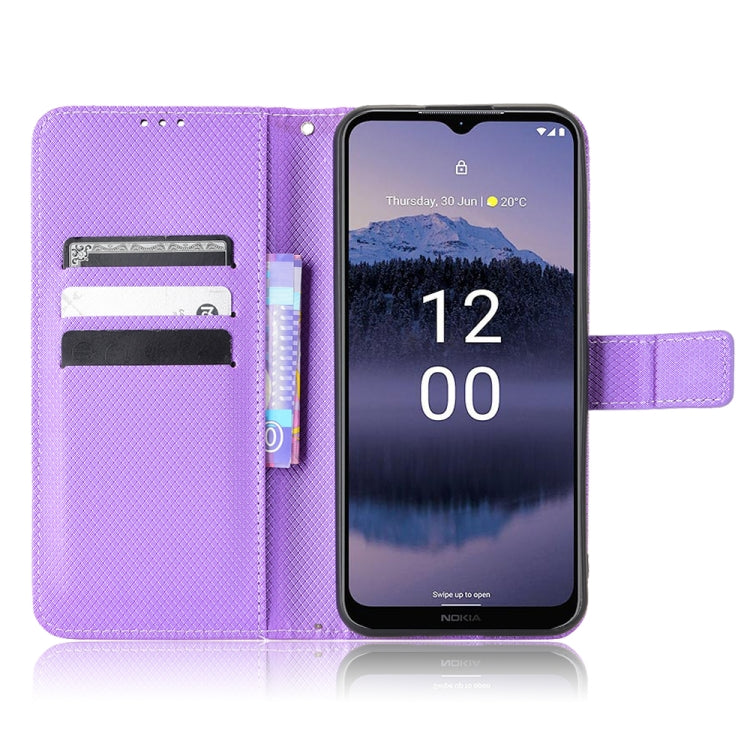 For Nokia G11 Plus Diamond Texture Leather Phone Case