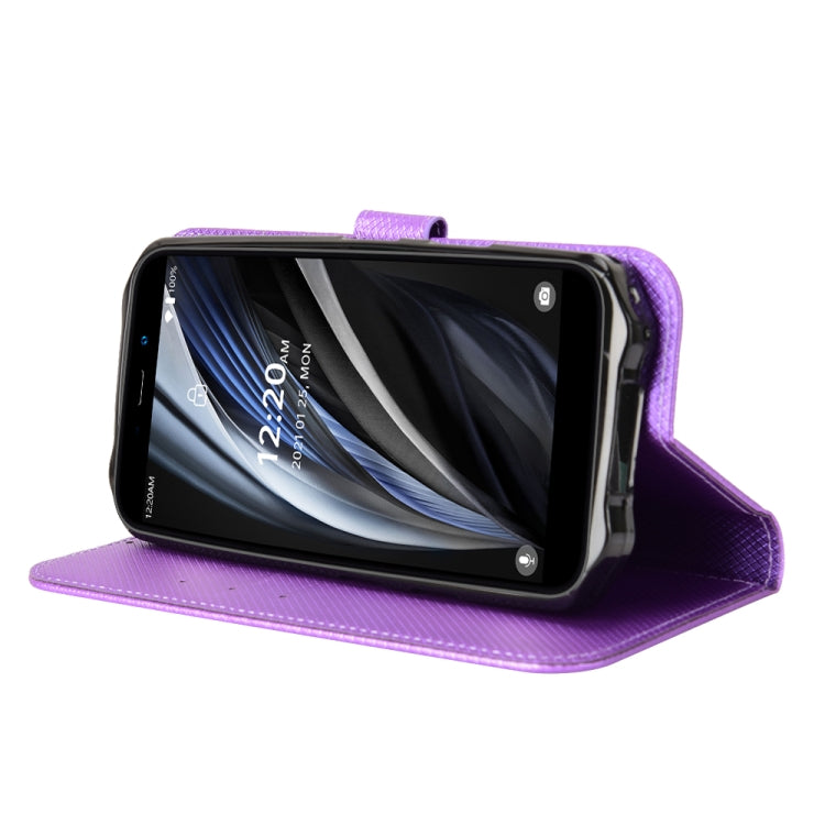 For Oukitel WP12 / WP12 Pro Diamond Texture Leather Phone Case