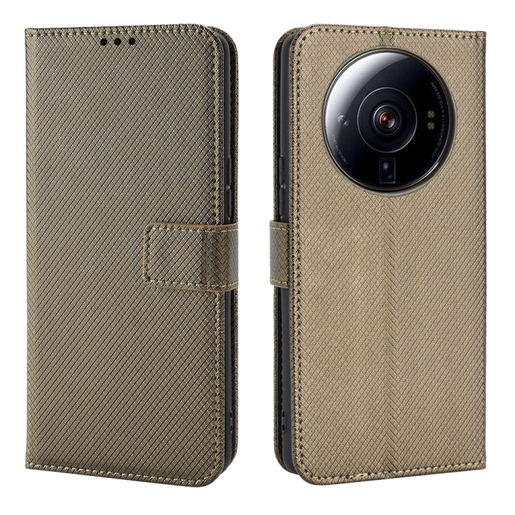 For Xiaomi 12S Ultra Diamond Texture Leather Phone Case