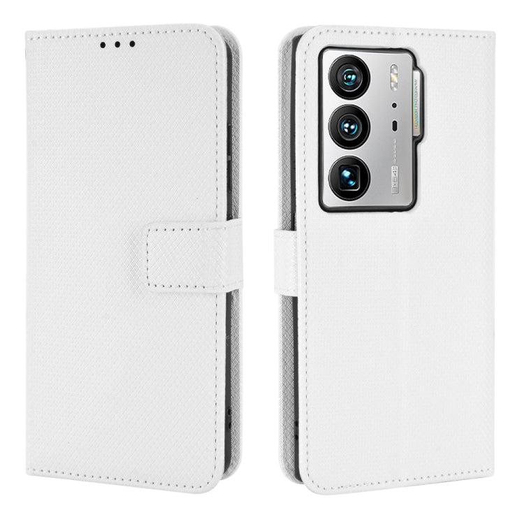 For ZTE Axon 40 Ultra Diamond Texture Leather Phone Case