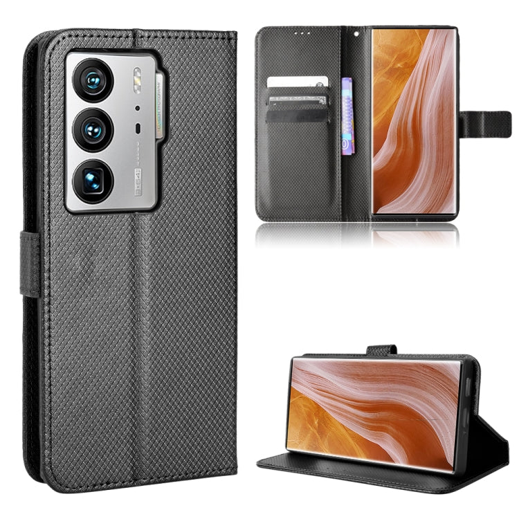 For ZTE Axon 40 Ultra Diamond Texture Leather Phone Case