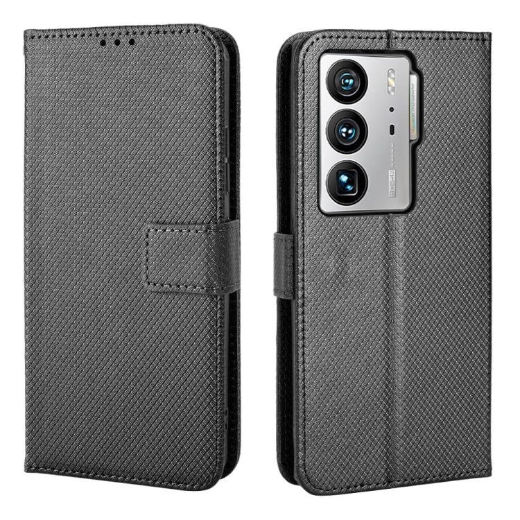 For ZTE Axon 40 Ultra Diamond Texture Leather Phone Case