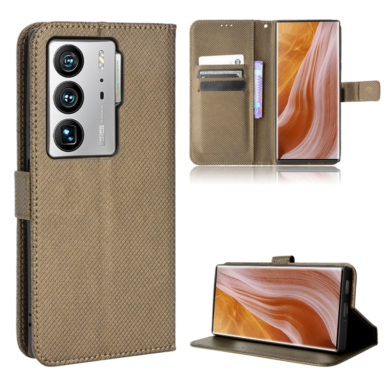For ZTE Axon 40 Ultra Diamond Texture Leather Phone Case