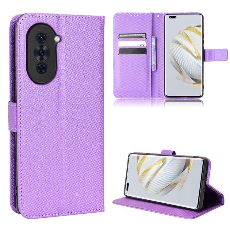 For Huawei nova 10 Pro Diamond Texture Leather Phone Case