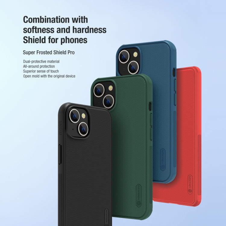 For iPhone 14 NILLKIN Frosted Shield Pro PC + TPU Phone Case