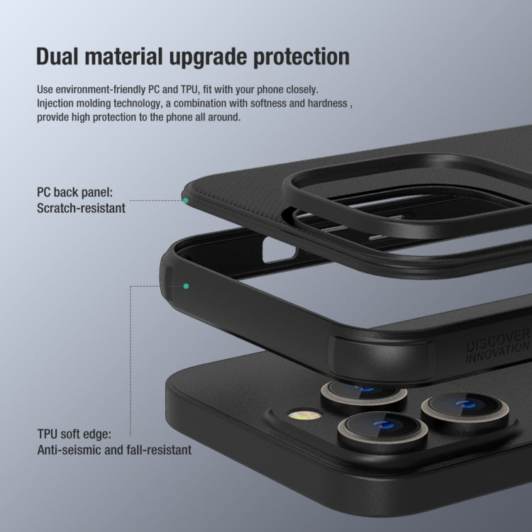 For iPhone 14 Pro NILLKIN Frosted Shield Pro PC + TPU Phone Case