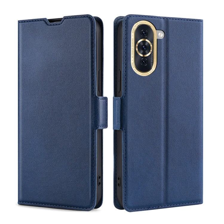 For Huawei nova 10 Ultra-thin Voltage Side Buckle Horizontal Flip Leather Phone Case