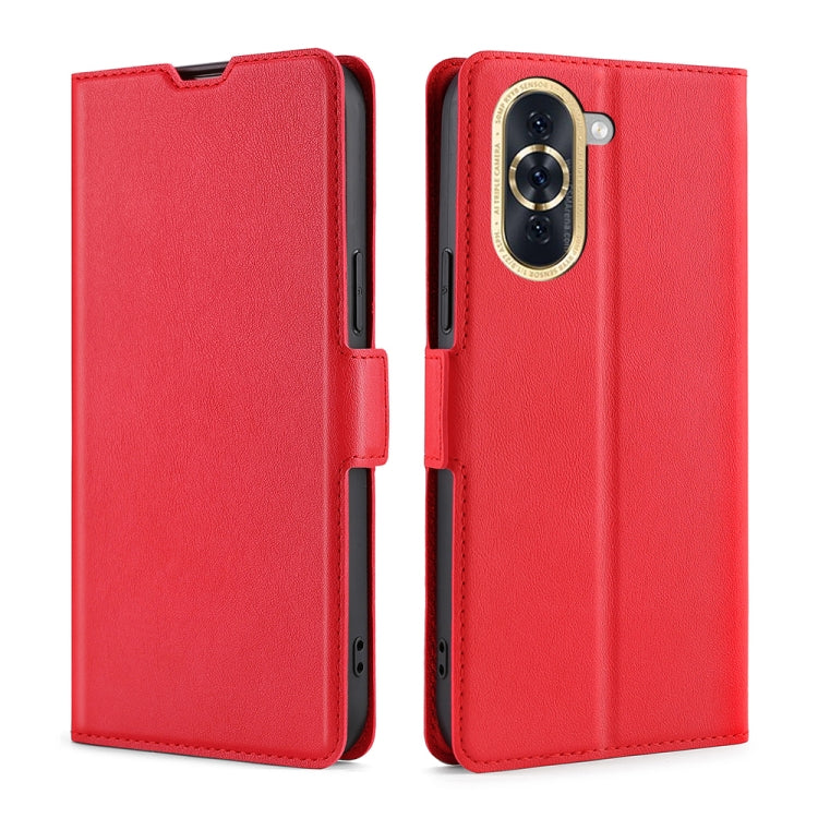 For Huawei nova 10 Ultra-thin Voltage Side Buckle Horizontal Flip Leather Phone Case