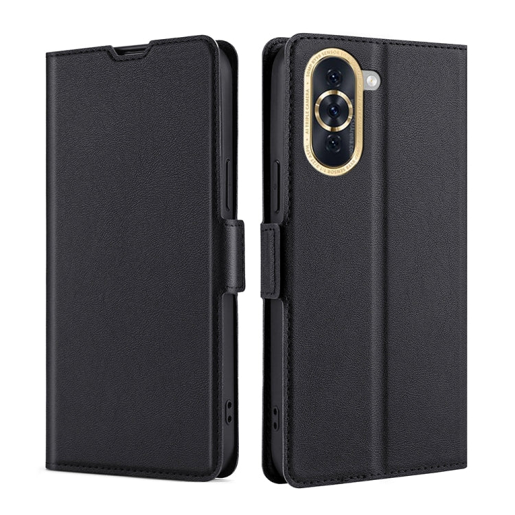 For Huawei nova 10 Ultra-thin Voltage Side Buckle Horizontal Flip Leather Phone Case