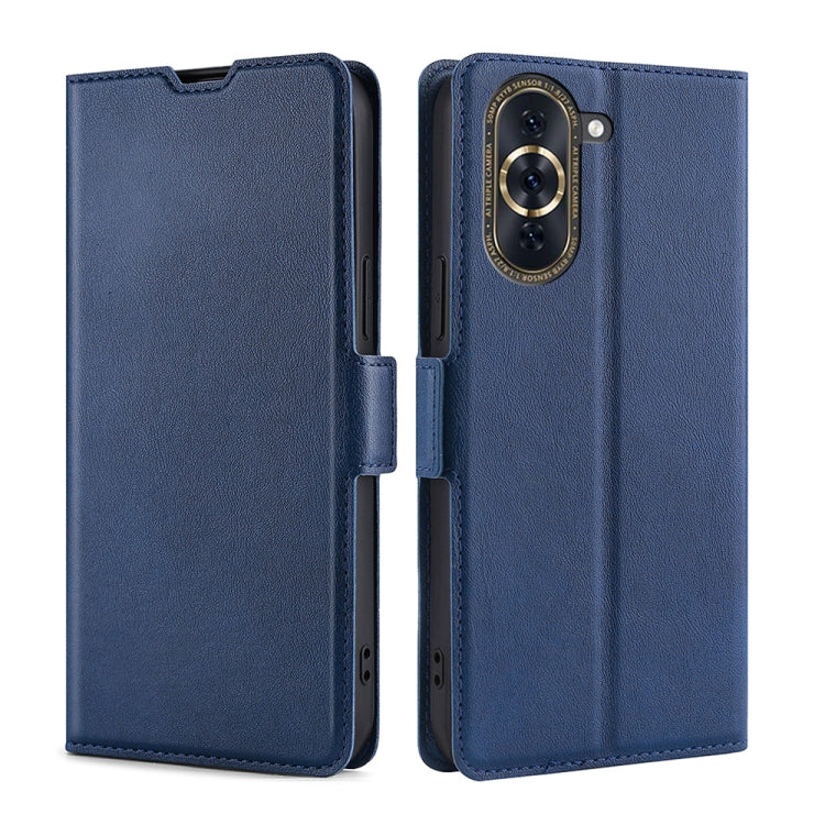 For Huawei nova 10 Pro Ultra-thin Voltage Side Buckle Horizontal Flip Leather Phone Case