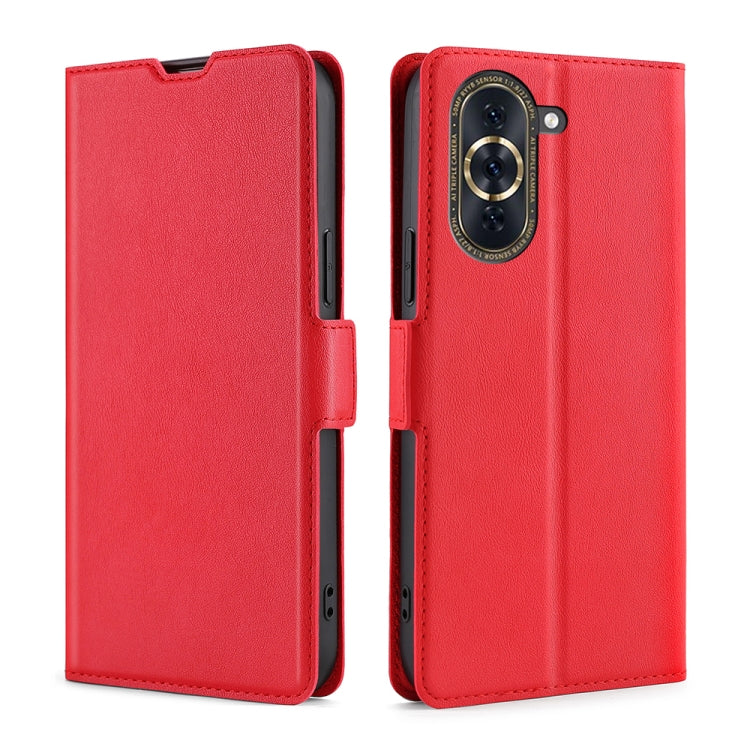 For Huawei nova 10 Pro Ultra-thin Voltage Side Buckle Horizontal Flip Leather Phone Case