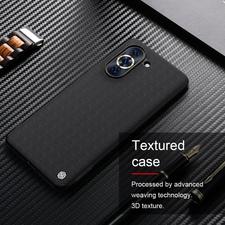 For Huawei nova 10 Pro NILLKIN 3D Texture Nylon Fiber PC+TPU Phone Case(Black)