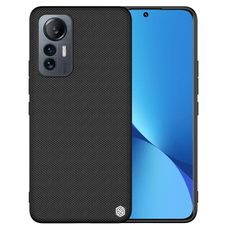 For Xiaomi 12 Lite NILLKIN 3D Texture Nylon Fiber PC+TPU Phone Case(Black)