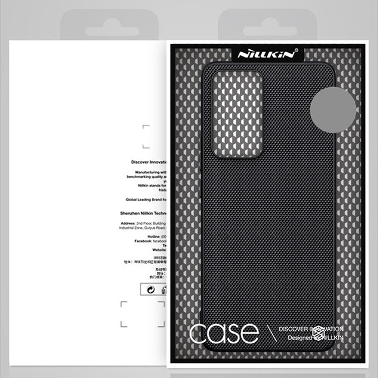 For Xiaomi 12 Lite NILLKIN 3D Texture Nylon Fiber PC+TPU Phone Case(Black)