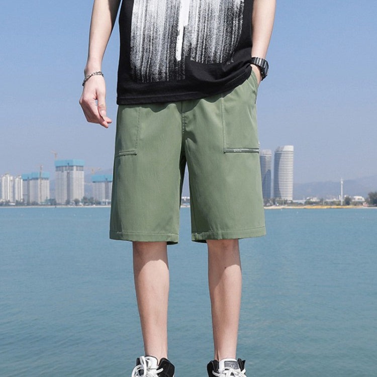 Summer Loose Cotton Cargo Shorts Five-point Men Pants, Size: