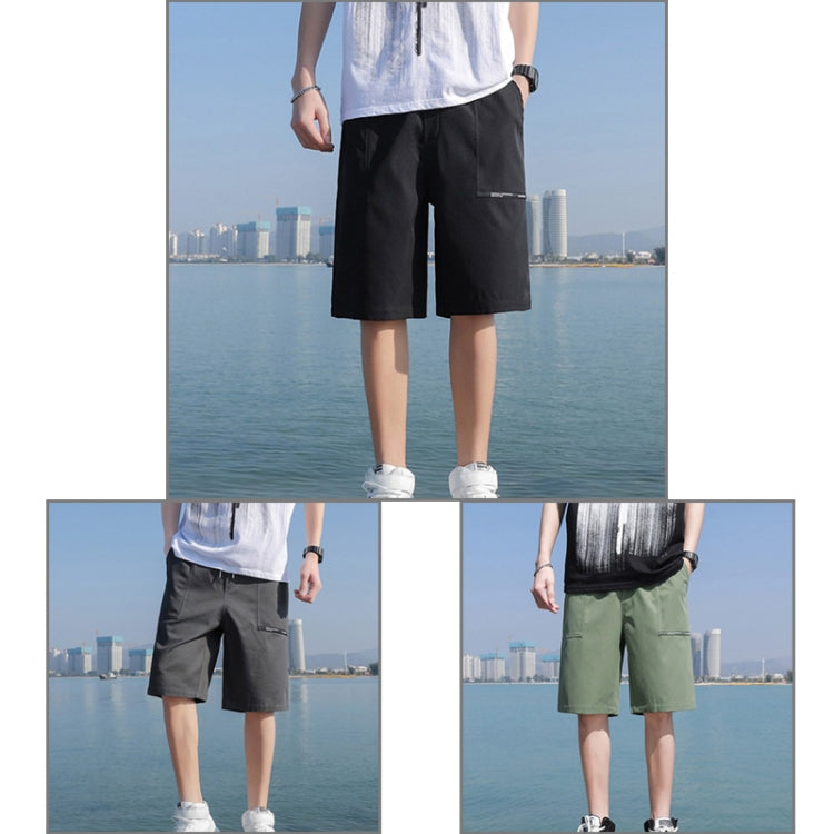 Summer Loose Cotton Cargo Shorts Five-point Men Pants, Size:
