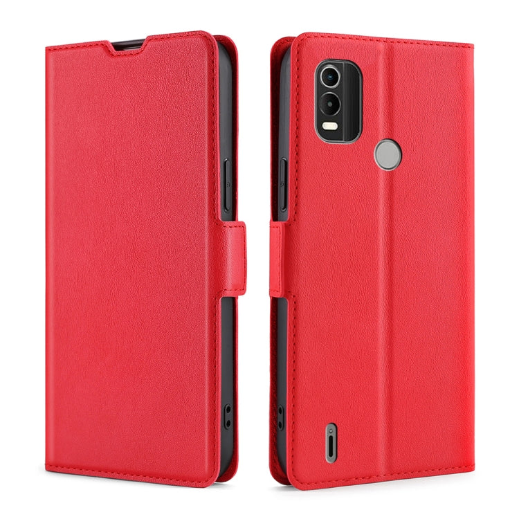 For Nokia C21 Plus Ultra-thin Voltage Side Buckle Horizontal Flip Leather Phone Case