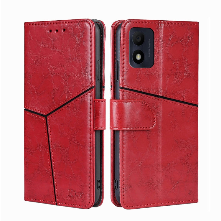 For alcatel 1B 2022 Geometric Stitching Horizontal Flip Leather Phone Case
