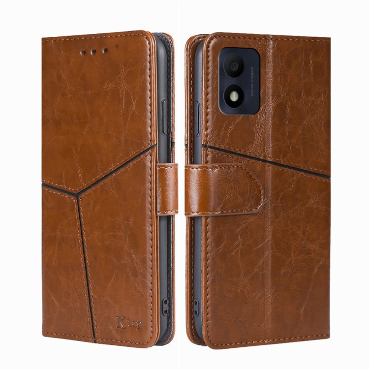 For alcatel 1B 2022 Geometric Stitching Horizontal Flip Leather Phone Case