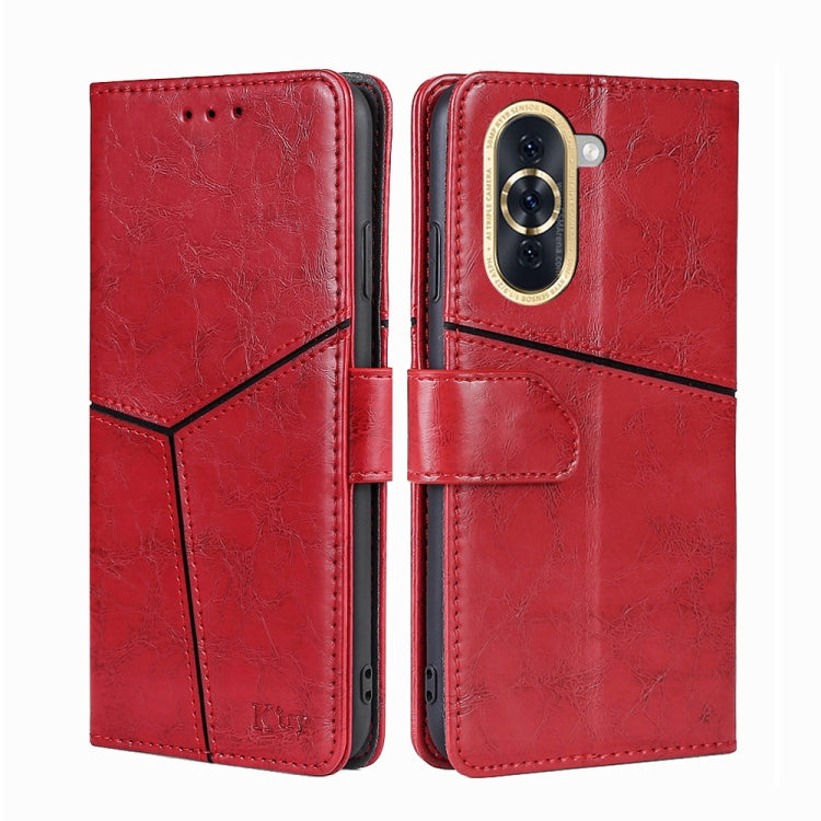 For Huawei nova 10 Geometric Stitching Horizontal Flip Leather Phone Case