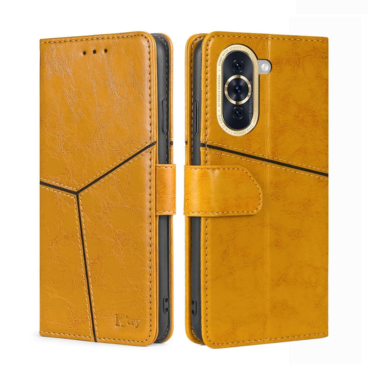 For Huawei nova 10 Geometric Stitching Horizontal Flip Leather Phone Case