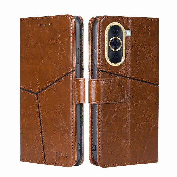 For Huawei nova 10 Geometric Stitching Horizontal Flip Leather Phone Case