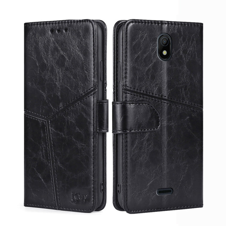 For Nokia C100 Geometric Stitching Horizontal Flip Leather Phone Case