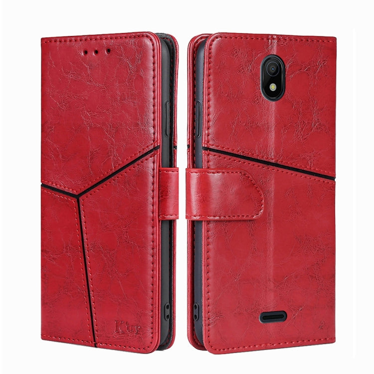 For Nokia C100 Geometric Stitching Horizontal Flip Leather Phone Case