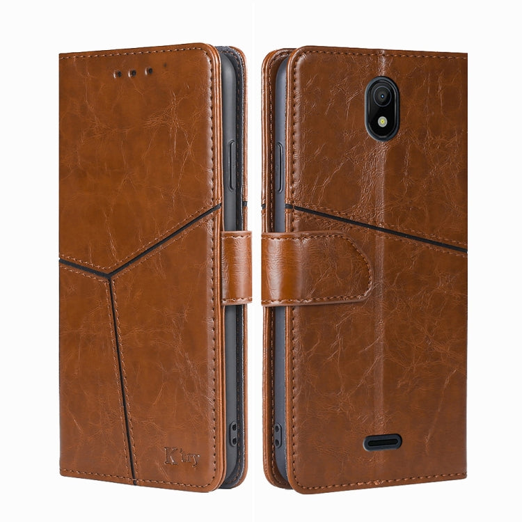 For Nokia C100 Geometric Stitching Horizontal Flip Leather Phone Case