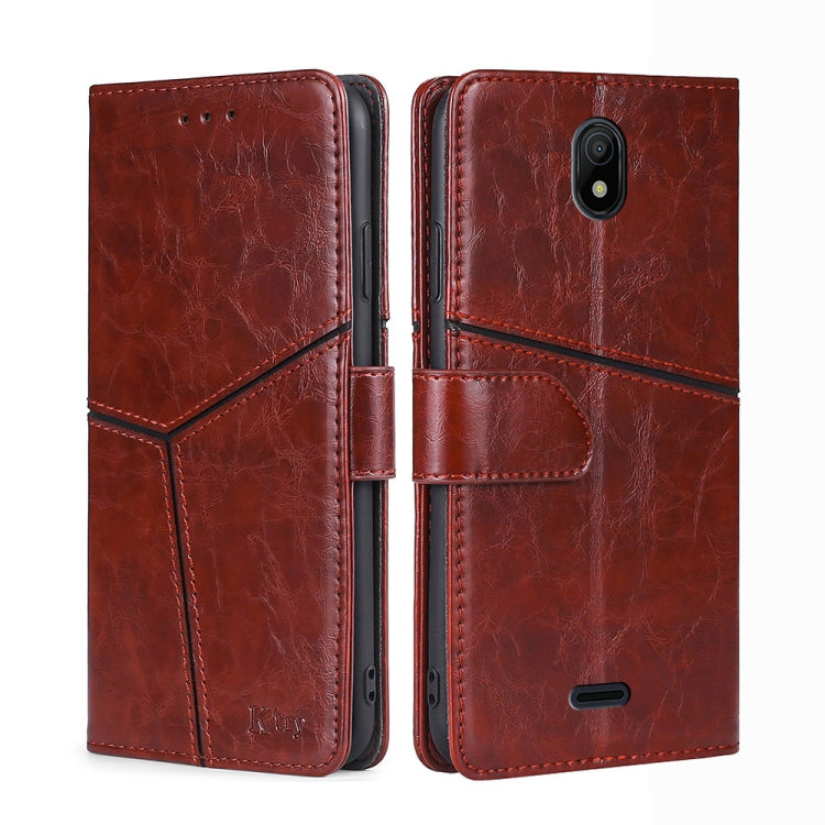 For Nokia C100 Geometric Stitching Horizontal Flip Leather Phone Case