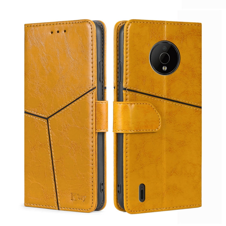 For Nokia C200 Geometric Stitching Horizontal Flip Leather Phone Case