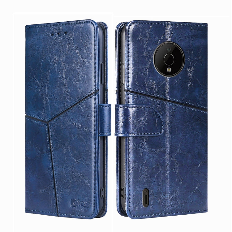 For Nokia C200 Geometric Stitching Horizontal Flip Leather Phone Case