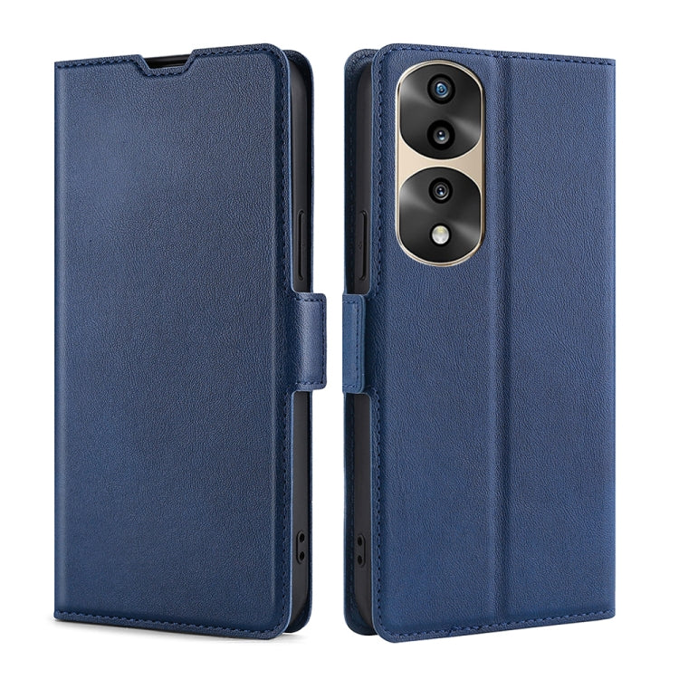 For Honor 70 Pro/70 Pro+ Ultra-thin Voltage Side Buckle Horizontal Flip Leather Phone Case