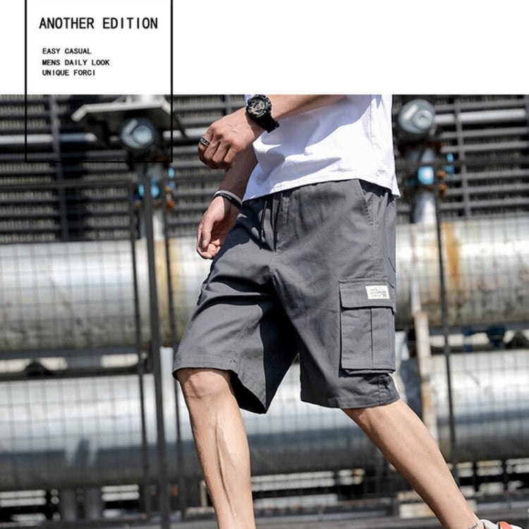 Summer Loose Cotton Cargo Shorts Five-point Men Pants, Size: