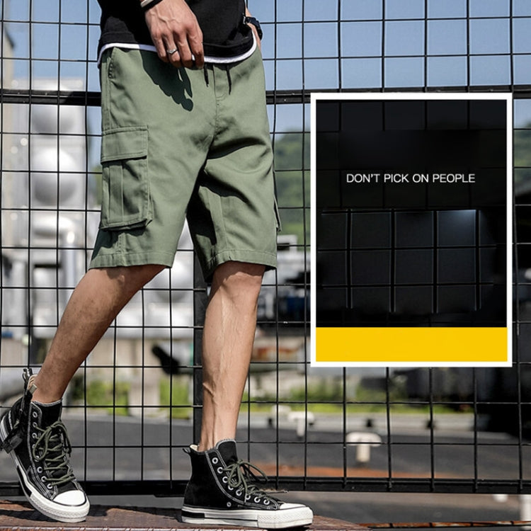 Summer Loose Cotton Cargo Shorts Five-point Men Pants, Size: