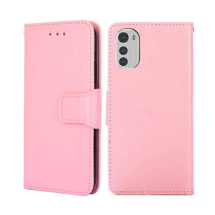 For Motorola Moto E32 4G Crystal Texture Leather Phone Case