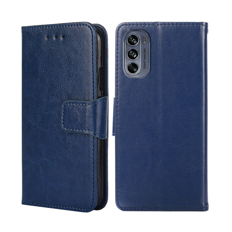 For Motorola Moto G62 5G Crystal Texture Leather Phone Case
