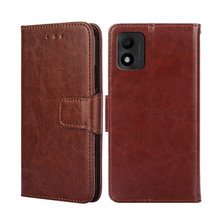 For TCL 303 Crystal Texture Leather Phone Case