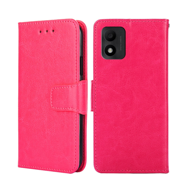 For TCL 303 Crystal Texture Leather Phone Case