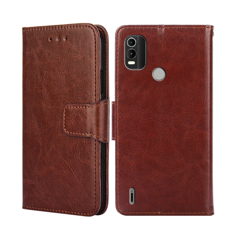 For Nokia C21 Plus Crystal Texture Leather Phone Case