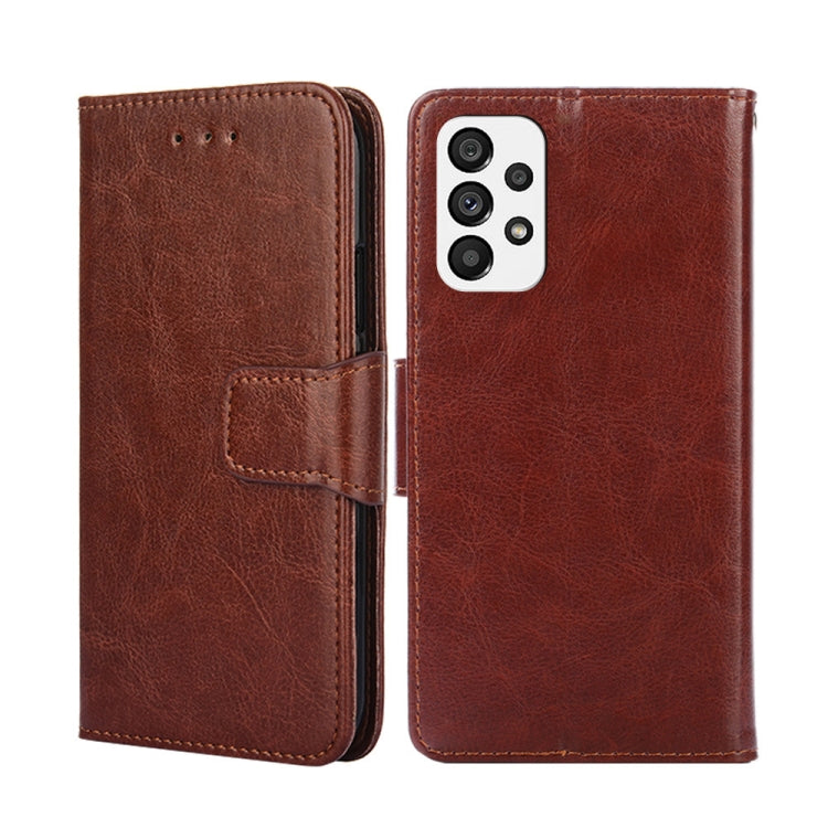 For Samsung Galaxy A73 5G Crystal Texture Leather Phone Case