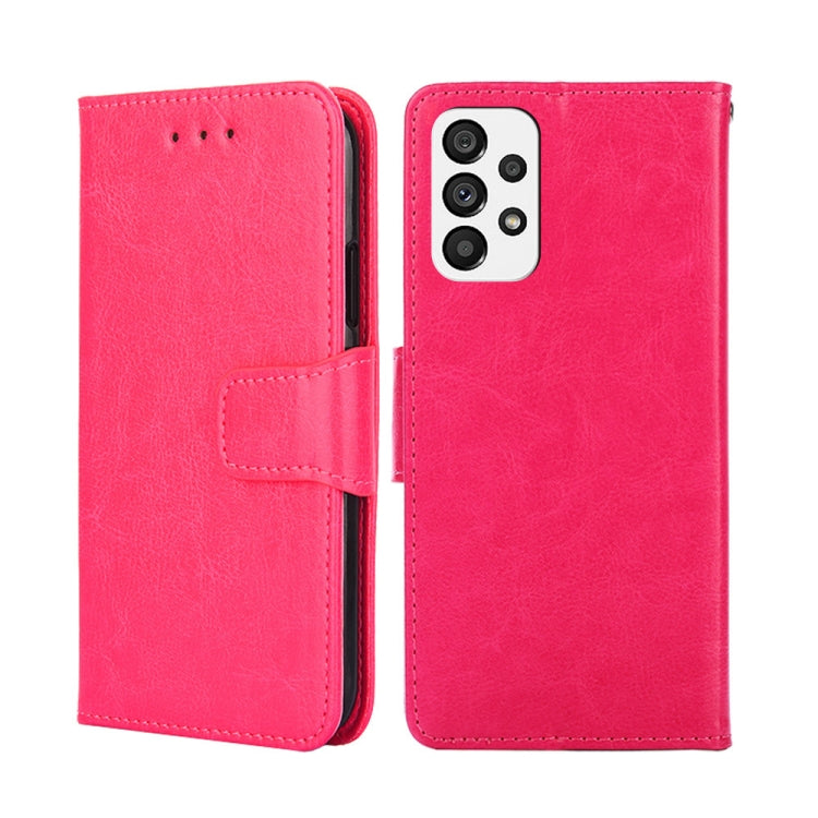 For Samsung Galaxy A73 5G Crystal Texture Leather Phone Case