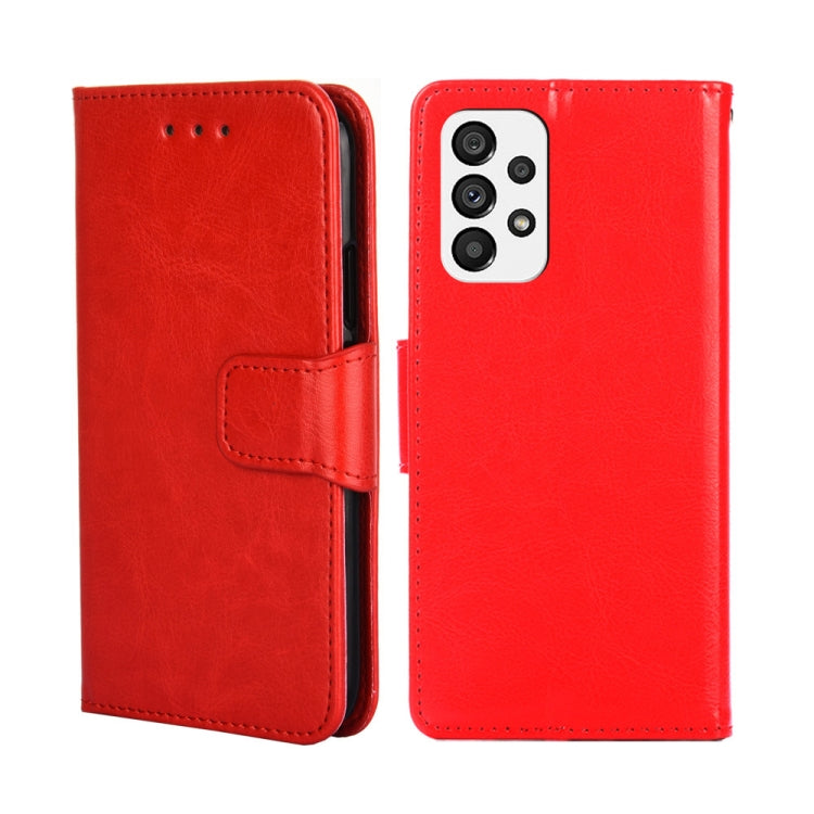 For Samsung Galaxy A73 5G Crystal Texture Leather Phone Case