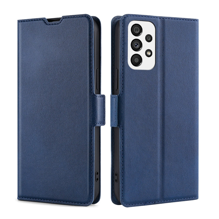 For Samsung Galaxy A73 5G Ultra-thin Voltage Side Buckle Horizontal Flip Leather Phone Case