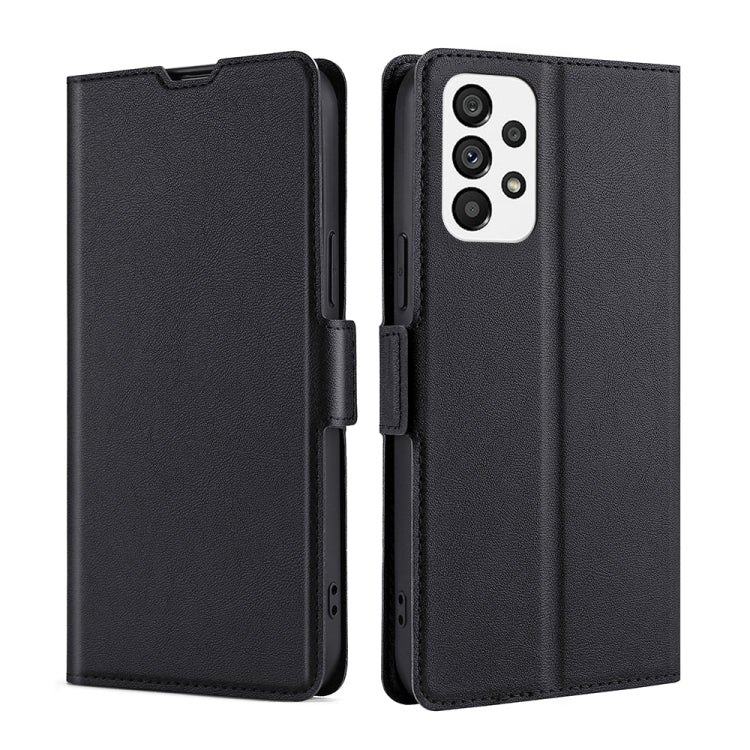 For Samsung Galaxy A73 5G Ultra-thin Voltage Side Buckle Horizontal Flip Leather Phone Case