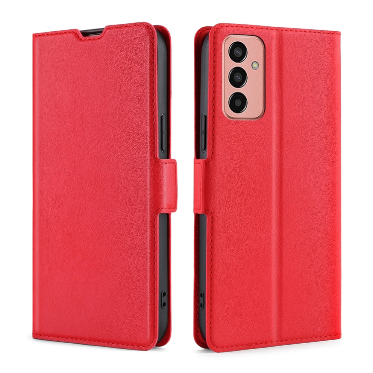 For Samsung Galaxy M13 Ultra-thin Voltage Side Buckle Horizontal Flip Leather Phone Case
