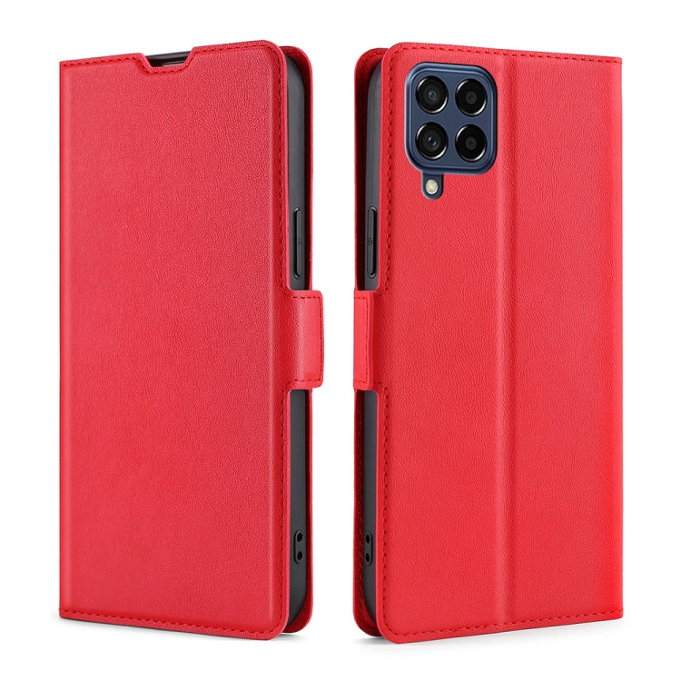 For Samsung Galaxy M53 5G Ultra-thin Voltage Side Buckle Horizontal Flip Leather Phone Case