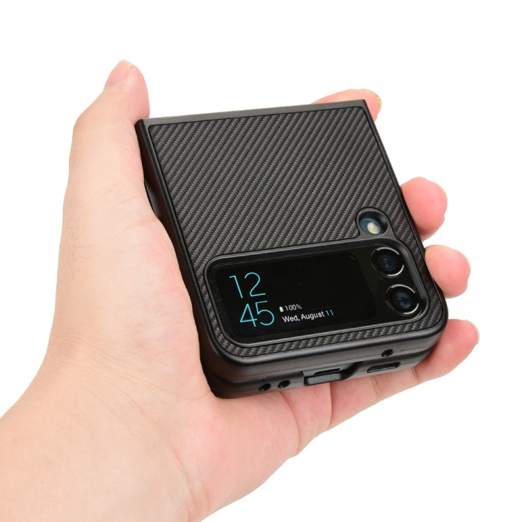 For Samsung Galaxy Z Flip4 Pasted Leather Protective Phone Case