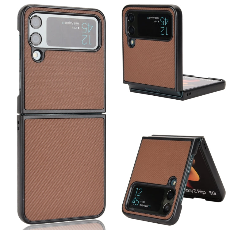 For Samsung Galaxy Z Flip4 Pasted Leather Protective Phone Case