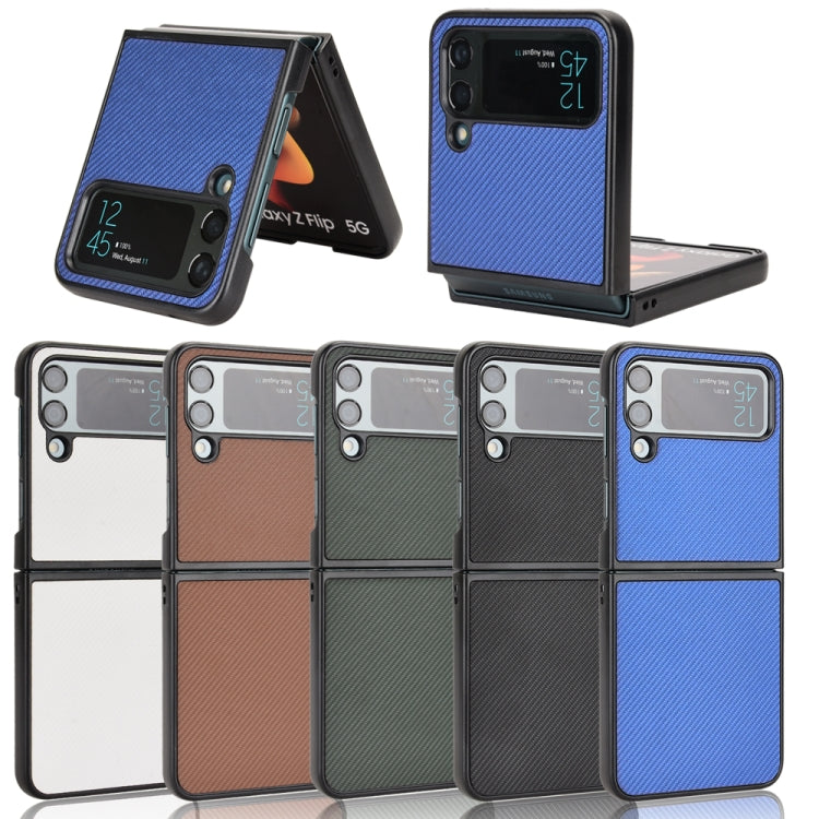 For Samsung Galaxy Z Flip4 Pasted Leather Protective Phone Case